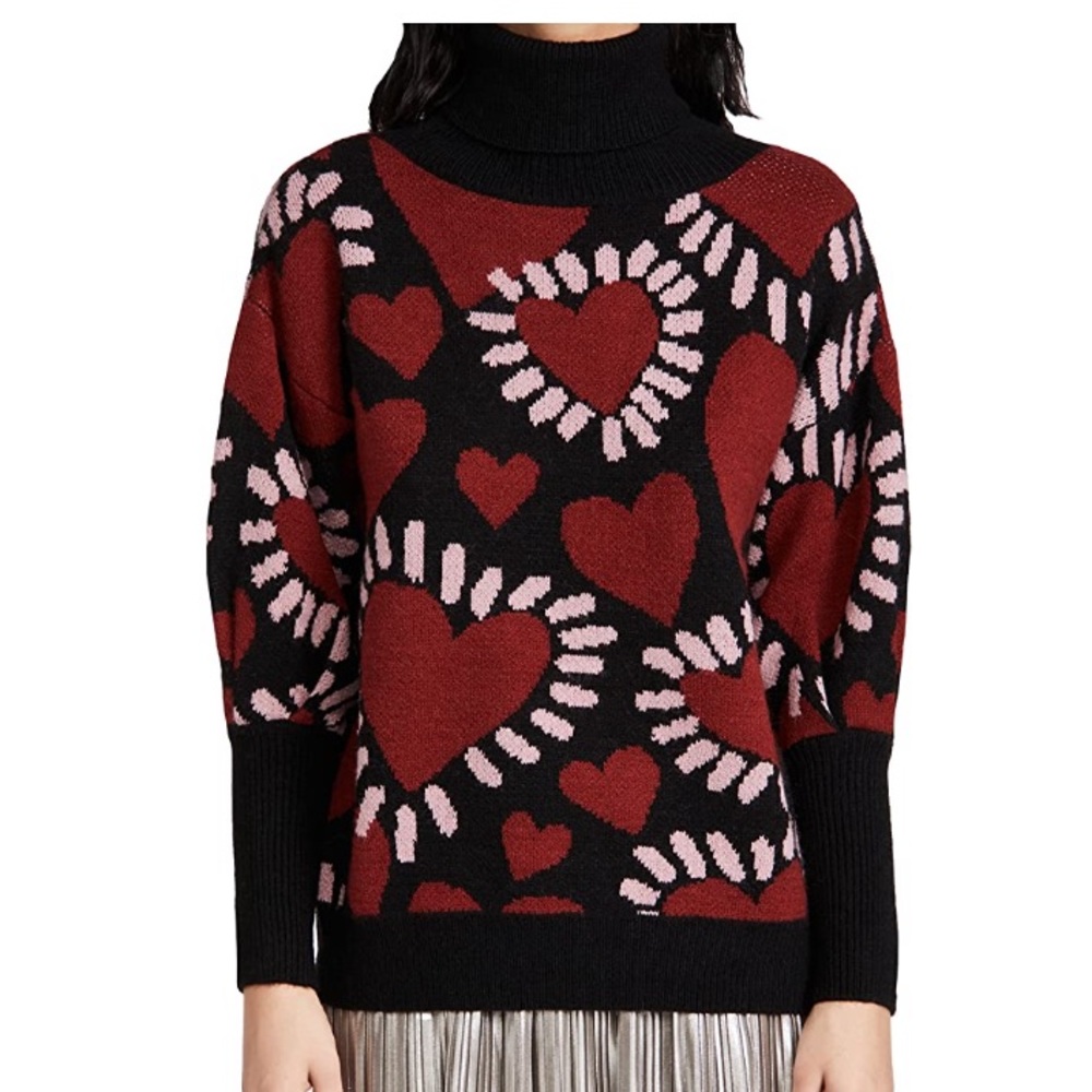 Farm Rio super soft heart sweater